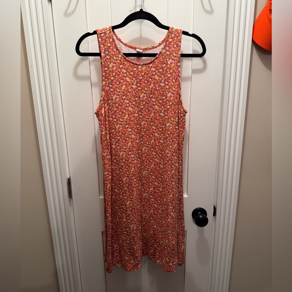 Old Navy Orange Floral Dress